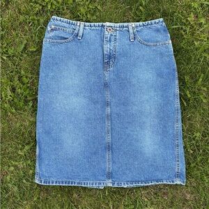 Hydraulic Jeans Denim Skirt 5/6 Pencil/Straight High Rise Stonewash Blue Vtg Y2K